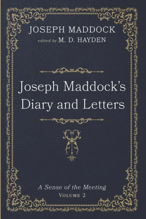 Cover of Joseph Maddock’s Diary and Letters