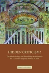 Cover of Hidden Criticism?