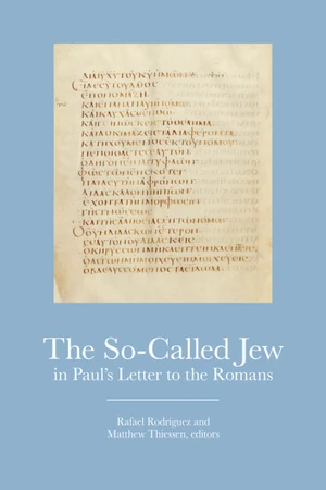 Cover of The So-Called Jew in Paul’s Letter to the Romans