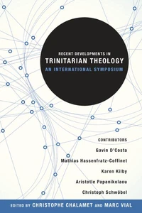 Cover of Recent Developments in Trinitarian Theology