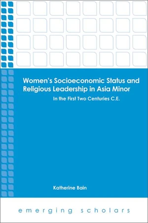 Cover of Women's Socioeconomic Status and Religious Leadership in Asia Minor