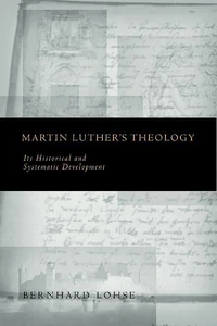 Cover of Martin Luther's Theology