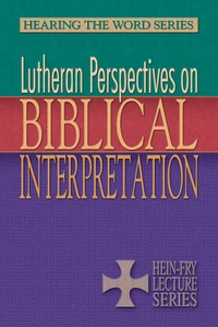 Cover of Lutheran Perspectives on Biblical Interpretation