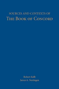 Cover of Sources and Contexts of the Book of Concord