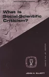 Cover of What Is Social-Scientific Criticism?