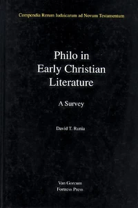 Cover of Philo in Early Christian Literature, Volume 3