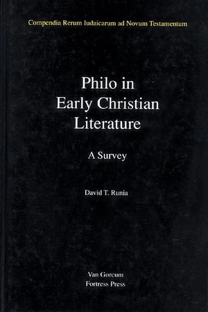 Cover of Philo in Early Christian Literature, Volume 3