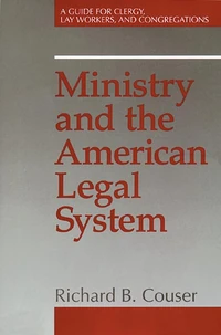 Cover of Ministry and the American Legal System
