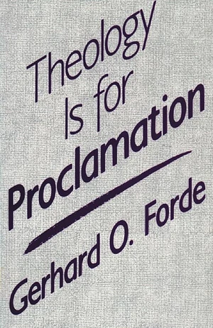 Cover of Theology Is for Proclamation
