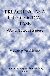 Cover of Preaching as a Theological Task