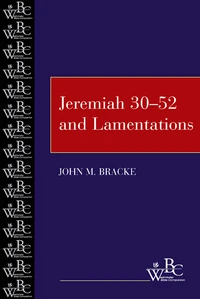 Cover of Jeremiah 30-52 and Lamentations