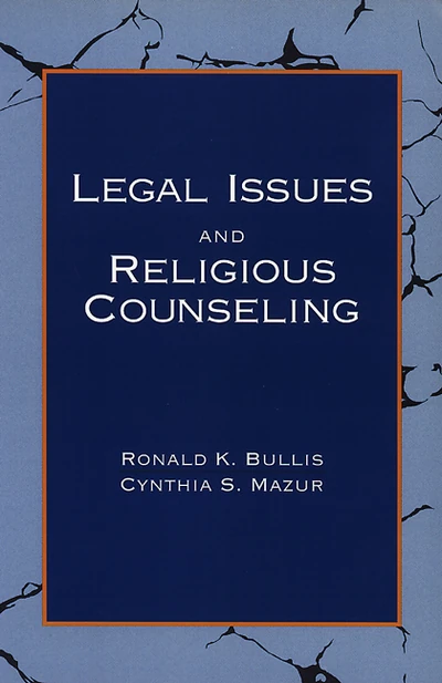 Cover of Legal Issues and Religious Counseling