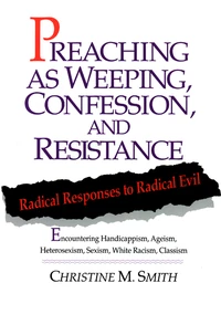 Cover of Preaching as Weeping, Confession, and Resistance