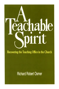 Cover of A Teachable Spirit