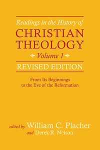 Cover of Readings in the History of Christian Theology, Volume 1, Revised Edition