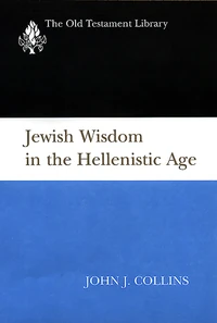 Cover of Jewish Wisdom in the Hellenistic Age