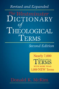 Cover of The Westminster Dictionary of Theological Terms, Second Edition
