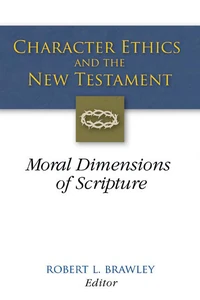 Cover of Character Ethics and the New Testament