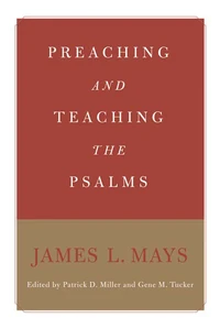 Cover of Preaching and Teaching the Psalms