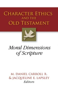 Cover of Character Ethics and the Old Testament