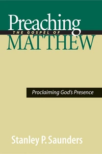 Cover of Preaching the Gospel of Matthew