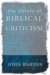 Cover of The Nature of Biblical Criticism