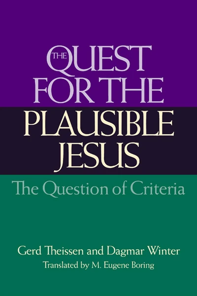 Cover of The Quest for the Plausible Jesus