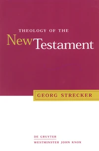 Cover of Theology of the New Testament