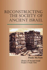 Cover of Reconstructing the Society of Ancient Israel