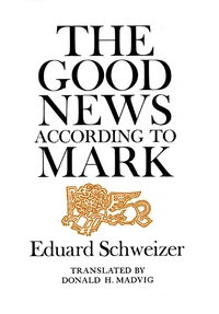 Cover of The Good News according to Mark