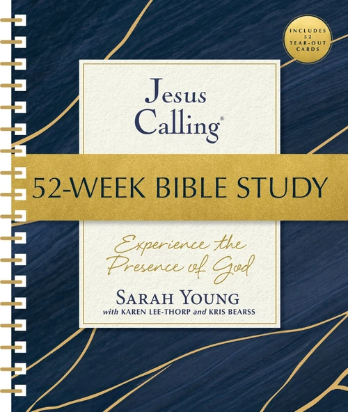 Cover of Jesus Calling 52 Week Bible Study with Bonus Tear-out Cards