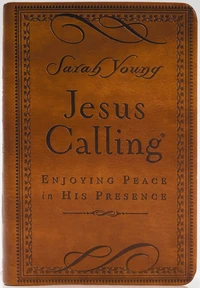 Cover of Jesus Calling, Small Brown Leathersoft, with Scripture References