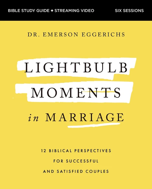 Cover of Lightbulb Moments in Marriage Bible Study Guide plus Streaming Video