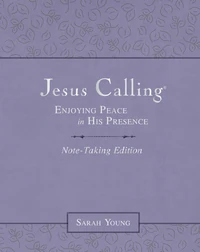 Cover of Jesus Calling Note-Taking Edition, Leathersoft, Purple, with Full Scriptures