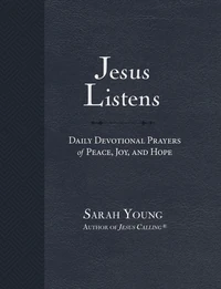 Cover of Jesus Listens, Large Text Leathersoft, Navy, with Full Scriptures