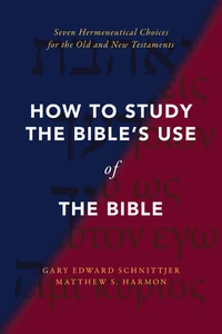 Cover of How to Study the Bible's Use of the Bible