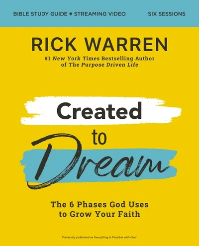 Cover of Created to Dream Bible Study Guide plus Streaming Video