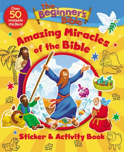 Cover of The Beginner's Bible Amazing Miracles of the Bible Sticker and Activity Book