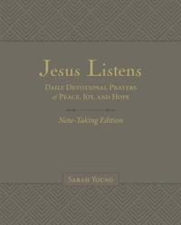 Cover of Jesus Listens Note-Taking Edition, Leathersoft, Gray, with Full Scriptures