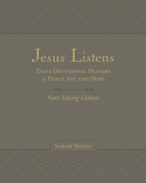Cover of Jesus Listens Note-Taking Edition, Leathersoft, Gray, with Full Scriptures