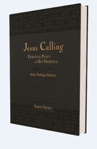 Cover of Jesus Calling Note-Taking Edition, Leathersoft, Black, with Full Scriptures