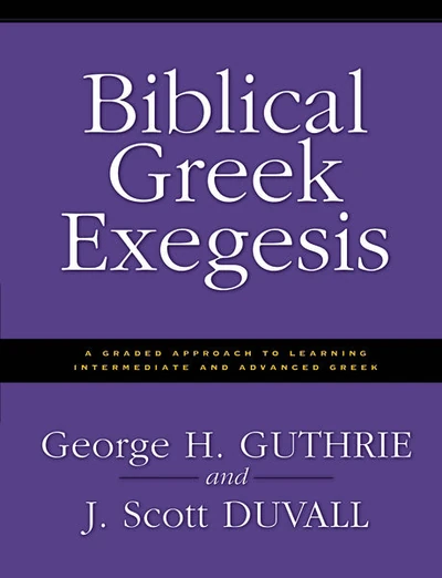 Cover of Biblical Greek Exegesis