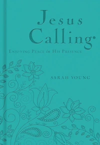 Cover of Jesus Calling, Teal Leathersoft, with Scripture References