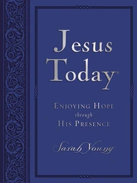 Cover of Jesus Today, Large Text Blue Leathersoft, with Full Scriptures