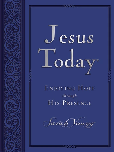 Cover of Jesus Today, Large Text Blue Leathersoft, with Full Scriptures