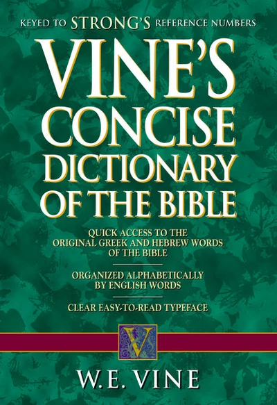 Cover of Vine's Concise Dictionary of Old and New Testament Words