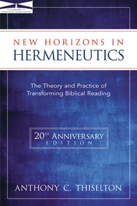 Cover of New Horizons in Hermeneutics