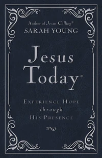 Cover of Jesus Today Deluxe Edition, Leathersoft, Navy, with Full Scriptures
