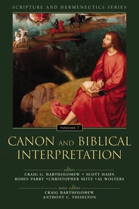 Cover of Canon and Biblical Interpretation