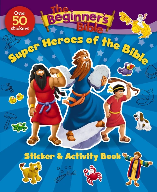 Cover of The Beginner's Bible Super Heroes of the Bible Sticker and Activity Book